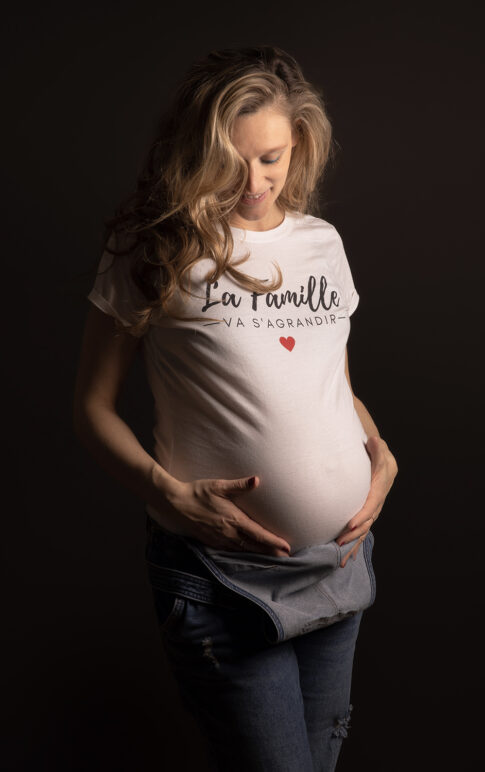Photographe de grossesse à Grenoble / Séance studio
